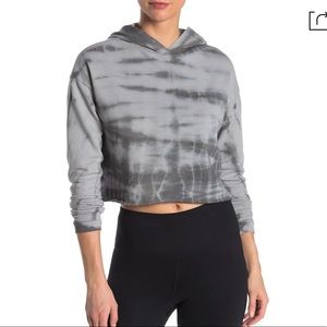 NWT Zella Tie-Dye Grey Porpoise Hoodie- Size L